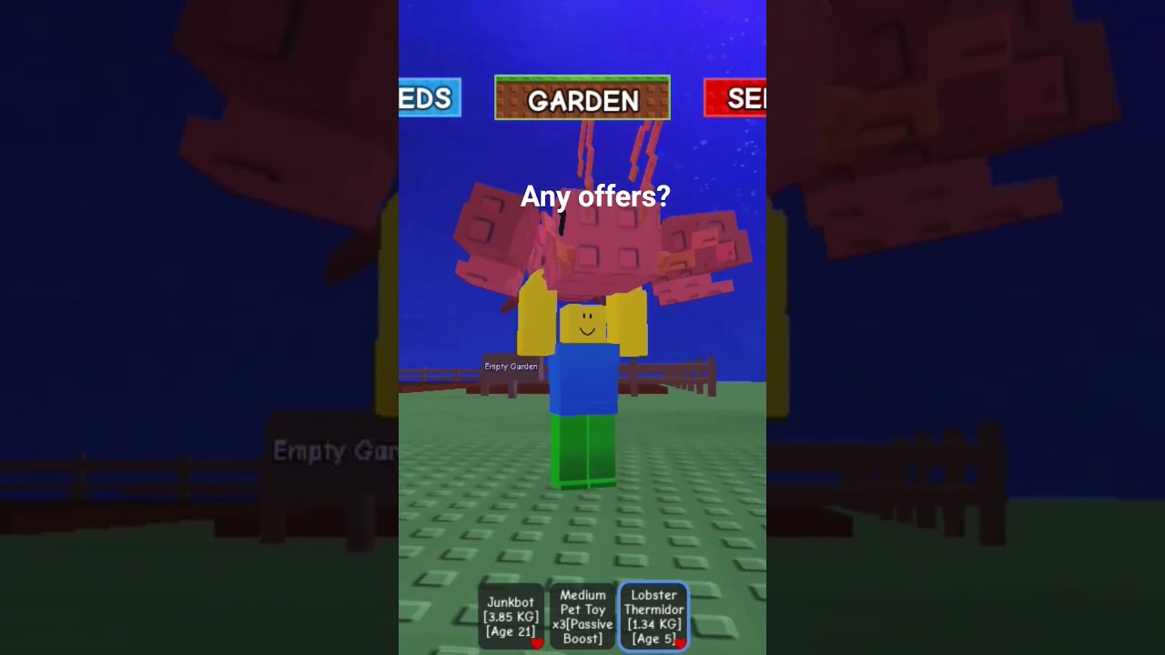 Trading Lobster Thermidor In Grow A Garden Growagarden Gamtng