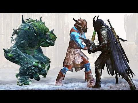 Video: Shadow Of War - The Eyes Of Sauron, Shadows Of The Past (Hitta Celebrimbor's Ancient Barrows), The Seeing Stone (Siege Beast Boss)