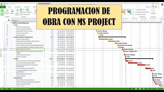 SESION 02 PROGRAMACION DE OBRAS CON MS PROJECT