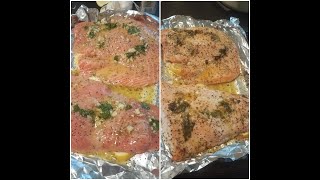 Garlic Butter Salmon In Foil