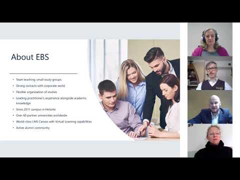 EBS Master's studies online information session 2020