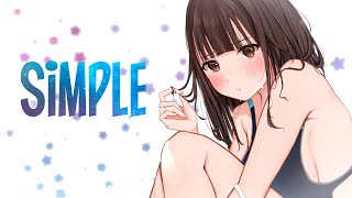 「Nightcore」→Caroline - Simple (Lyrics)