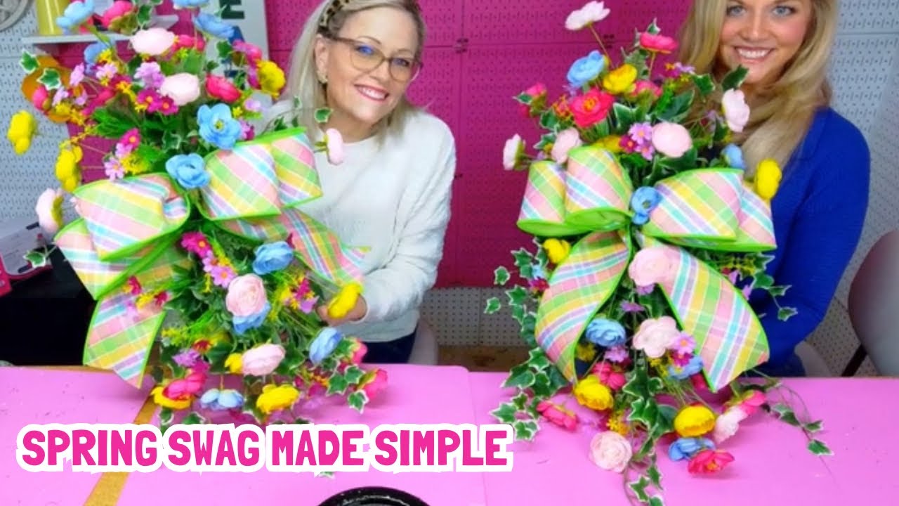 The Prettiest Spring Swag for Your Front Door! 