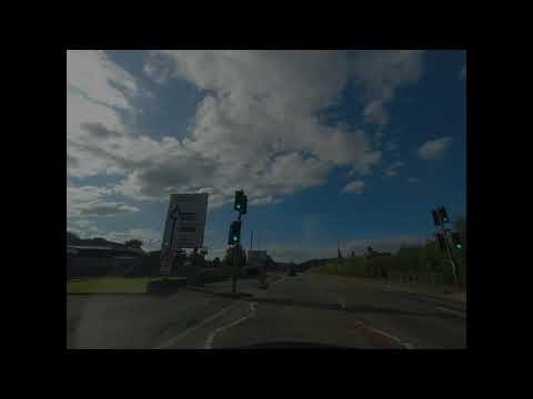 UK - Caego, Wrexham, North Wales to Connah's Quay North Wales 4:3 ratio - Drive with Music