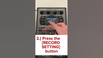 Roland SP 404 MK2 Tutorial : How to configure the sampling settings