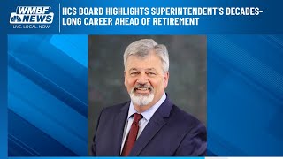 HCS superintendent filled with 'mixed emotions' announcing retirement date