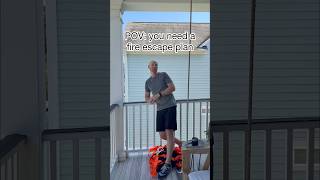 Why you need a fire escape ladder if you live in an elevated house! #firesafety #firesafetytips