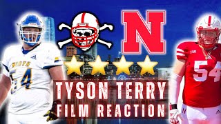 Tyson Terry FILM REACTION | Brawler Nebraska DT Commit | Husker Football Recruiting