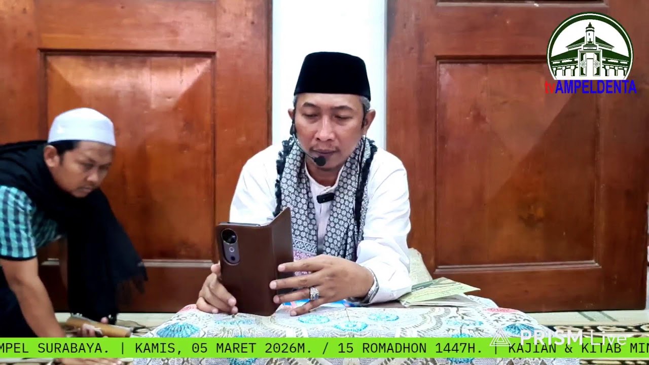 KH. MOCHAMMAD ZAINUL ARIFIN BIN ROMO KH. UMAR SAID SURABAYA. SERAMBI ROMADHON ( NGABUBURIT ).