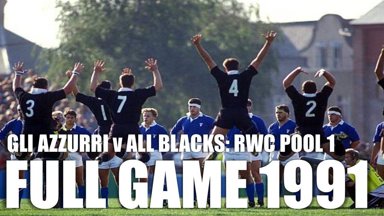 Italy v New Zealand | 1991 Rugby World Cup | Pool 1 | Full Game