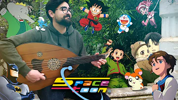 Spacetoon 🎶 songs medley with oud  -  اغاني سبيستون بالعود | Oud Slayer