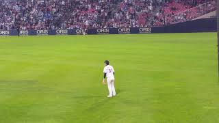 [잠실직캠] 20171018 플레이오프2차전 두산 vs NC 중견수 박건우