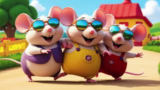 Three Blind Mice 🐭 | Nursery Rhymes & Kids Songs #animation Animated Cartoon | Preschool