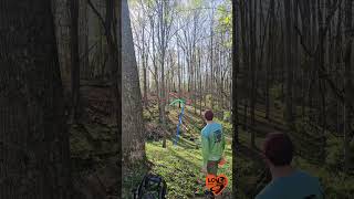 That line was already crazy… but he actually parked it 😮‍🔥#discgolf