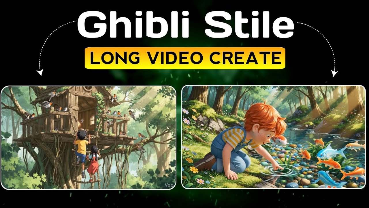 How to Create Ghibli Style Cartoon Animation Video (AI + Faceless Method)