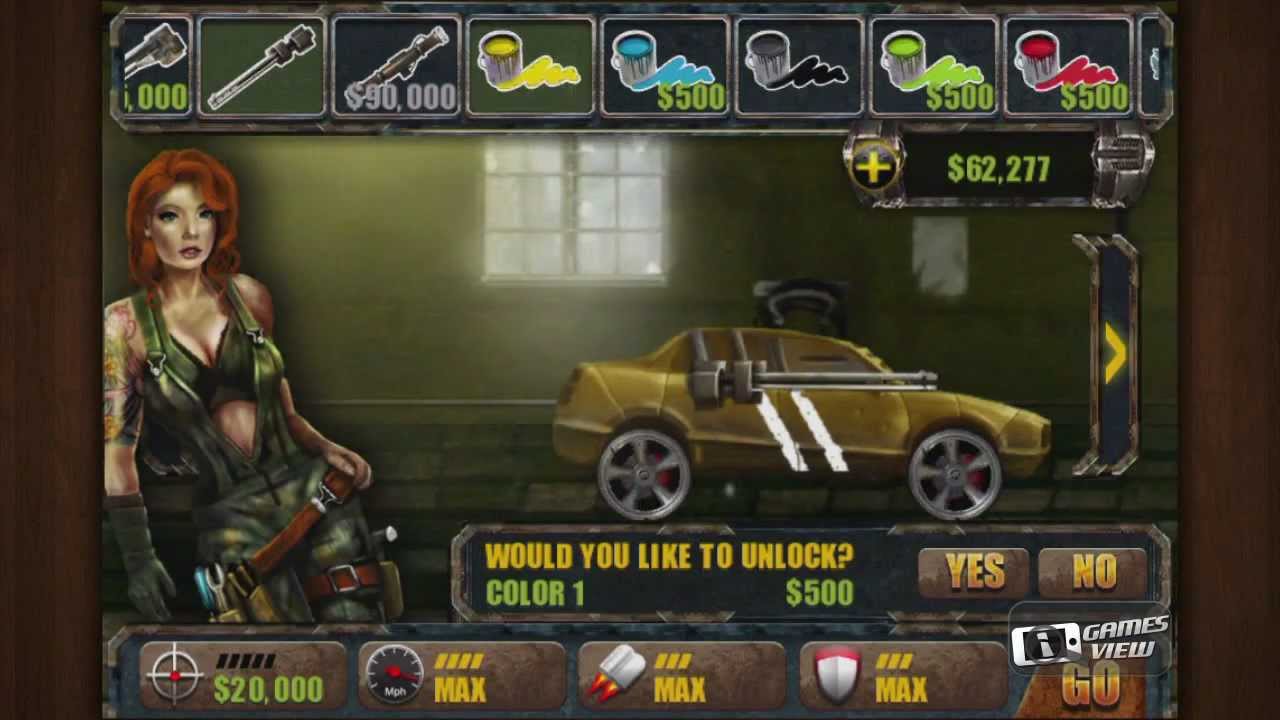 Road Warrior Free top car racing meets guns - iPhone and iPad Gameplay Video