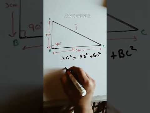 Video: Hvordan finner du diagonalen til en rettvinklet trekant?