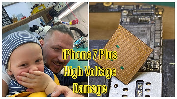 MASTERWORK - iPHONE 7 PLUS WITH OVERVOLTAGE - HIGH VOLTAGE DAMAGE - BOARD SWAP A10 - DATARESCUE