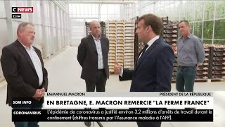 Emmanuel Macron s'est rendu en Bretagne pour remercier 