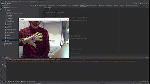 Hand Tracking in OpenCV. (python)