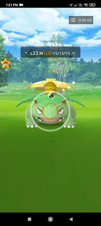 OMG 😱 shiny+100 iv+boosted venusaur - YouTube