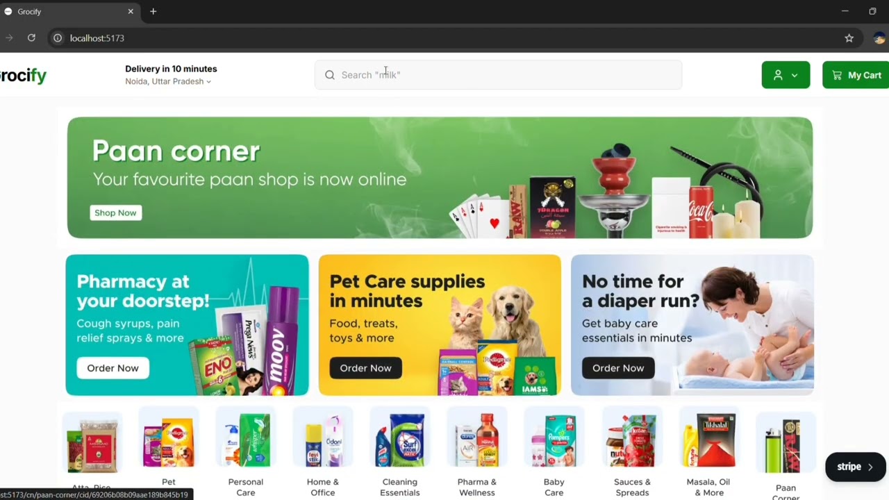 Major Project - Grocify and Minor Project - Cinemate