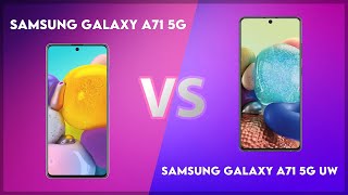 Samsung Galaxy A71 5G vs Samsung Galaxy A71 5G UW Technical Comparison