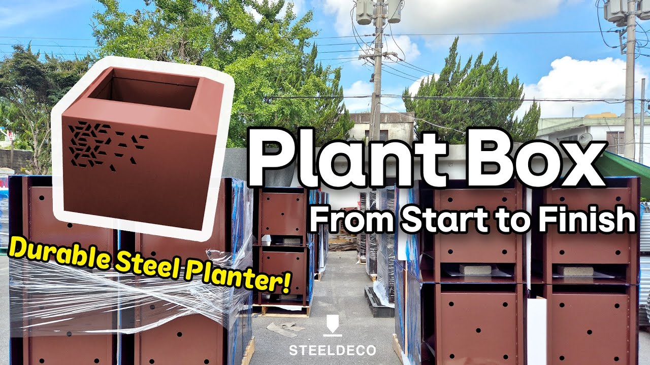 [Steel Deco] Full Process of Plant Box Production! | From Steel Fabrication to Powder Coating Finish