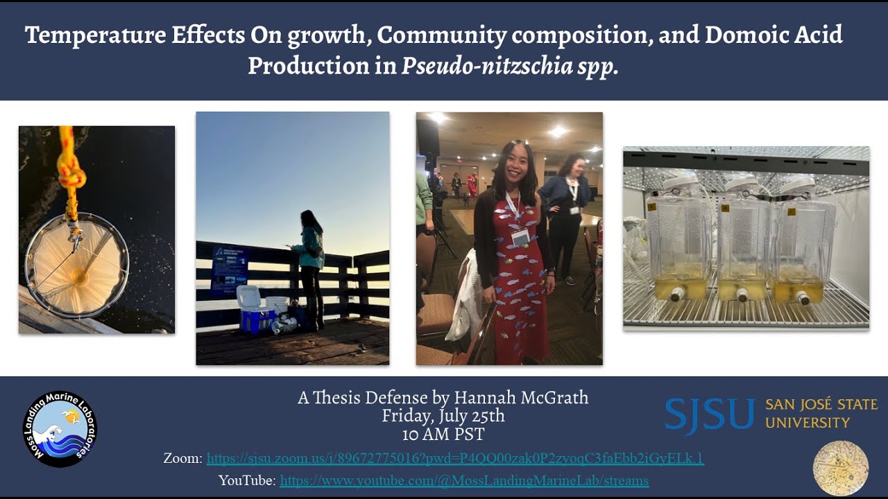 Hannah McGrath: Temperature effects on growth, community composition, and domoic acid production...