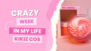 CRAZY Week in My Life!! Packing orders | Making products | Kikiz Cosmeticz
