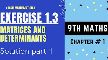 Class 9 Mathematics Exercise 1.3 solution| Q# 1-4| MSN Mathematician|