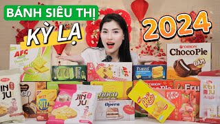 [REVIEW] 17 LOẠI BÁNH KỲ LẠ SIÊU THỊ TẾT 2024 | ChocoPie Trân Châu Đường Đen, Chuối, AFC Cốm non...