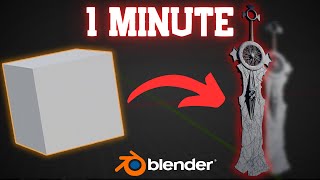 Create Game Weapons in Blender in 1 Minute!