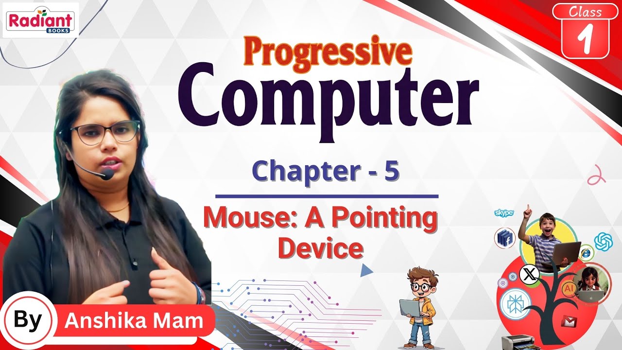 Mouse A Pointing Device | Computer | Chapter - 5 | Class - 1 | By Anshika Mam | Radiant Books |