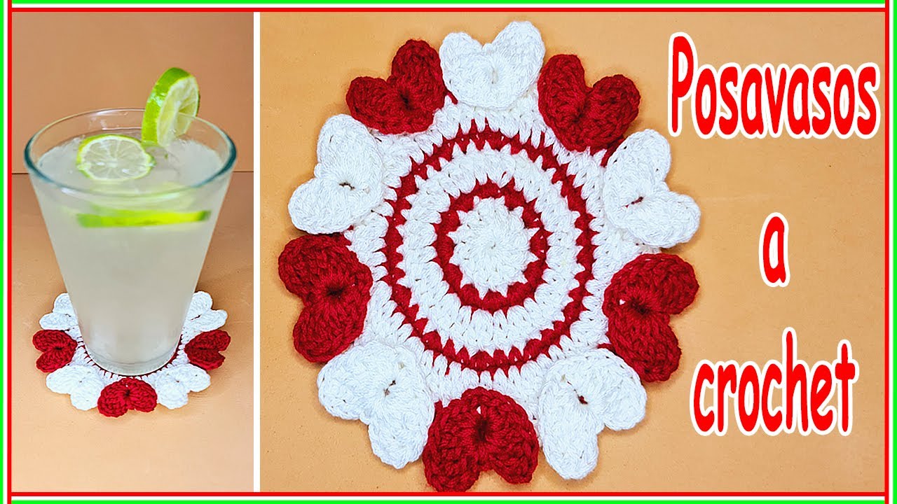 TODO EN CROCHET TEJIDO FACIL Y RAPIDO POSAVASOS a CROCHET PASO A PASO