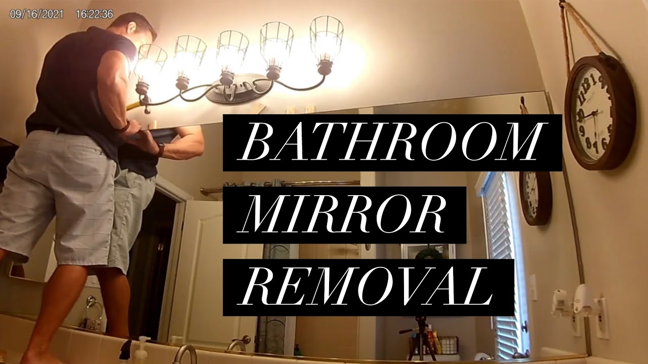 DIY Remove a Bathroom Mirror YouTube