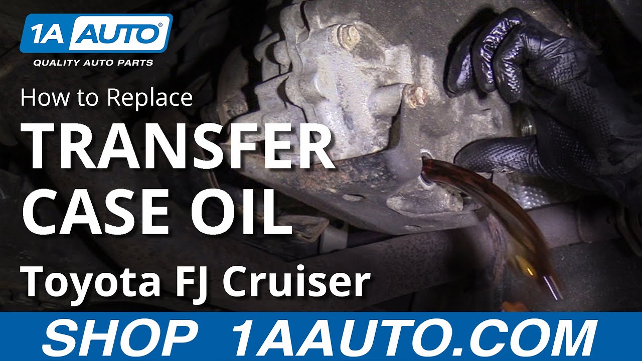 How To Replace Transfer Case Fluid 07 14 Toyota Fj Cruiser Youtube