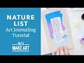 Nature List | Art Journaling Tutorial with Jesse Petersen