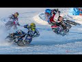 ICE SPEEDWAY CRASHES. Big crash Krasnikov - Koltakov | Russian Superleague. 1 stage, Kamensk-Uralsky