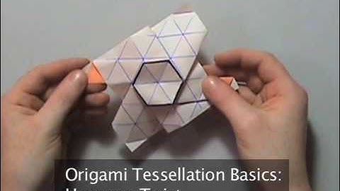 Origami Tessellation Basics: Hexagon Twist