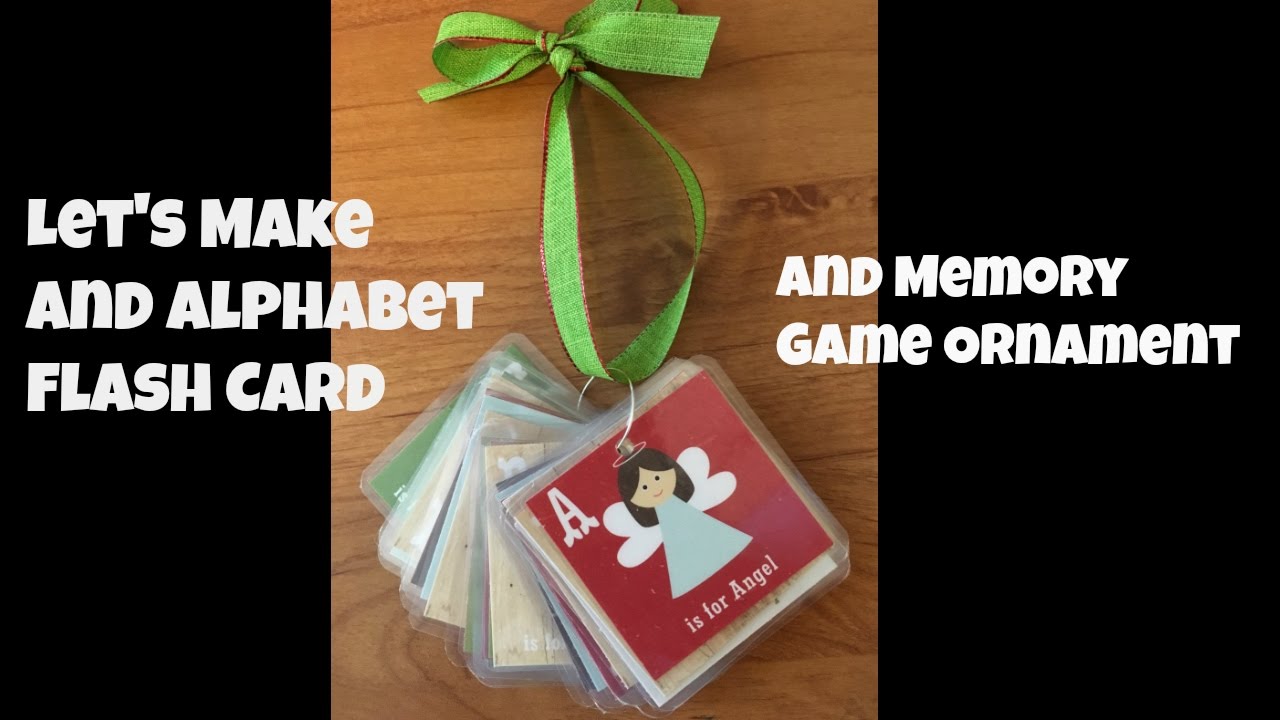 One Sheet of Cardstock to Alphabet Memory Game Ornament YouTube