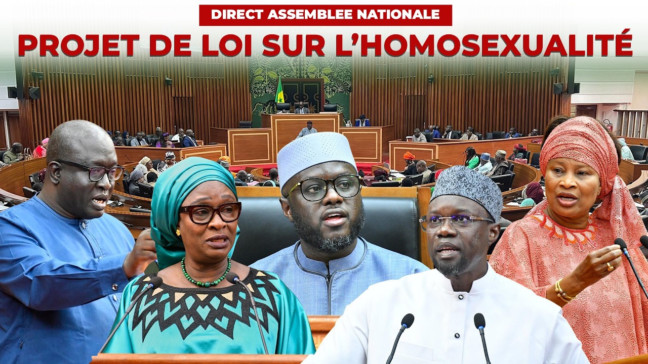 DIRECT : L’Assemblee nationale vote la loi contre l’homosexualité proposée par Ousmane Sonko