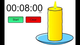 8 minutes candle timer