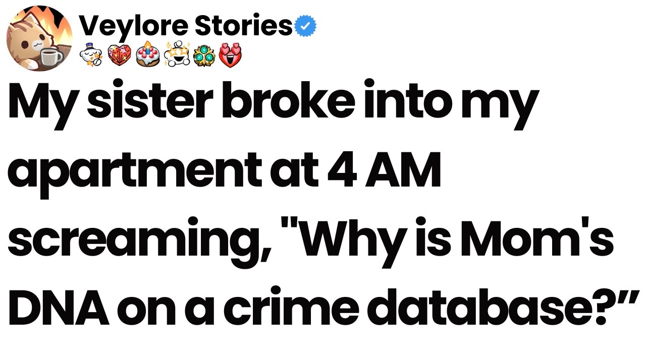 My sister broke into my apartment at 4 AM screaming, 