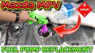 Mazda MPV fuel pump removal 2000 - 2006