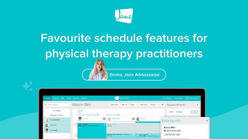 Favourite Schedule Features for Physical Therapy Practitioners #janeapp #tutorial #physicaltherapy
