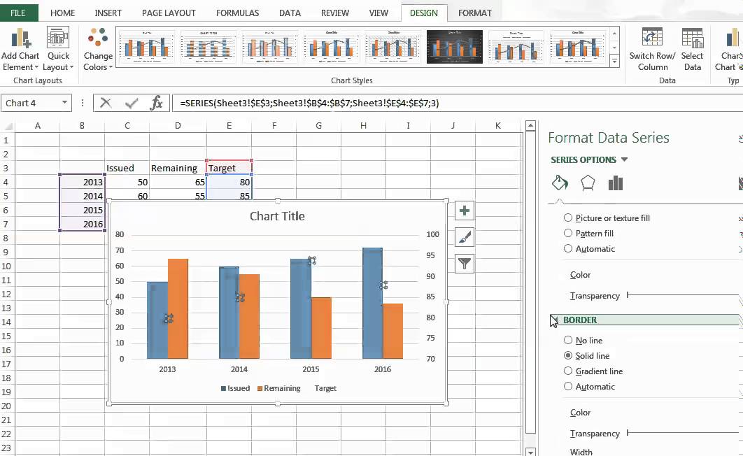 Two Bar Charts In One Graph Excel