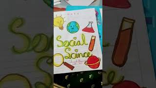 science  project first page easy drawing #art #kids #kidsimagination #kidsproject #curiouskids