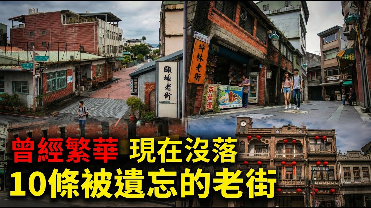 曾經繁華現在沒落  台灣10條被遺忘的老街  你去過幾條？