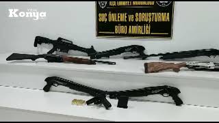 Konya’da kargoyla kaçak silah ticareti!